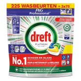 Dreft Professional All-in-One Platinum Vaatwastabletten Lemon – 75 Vaatwasbeurten